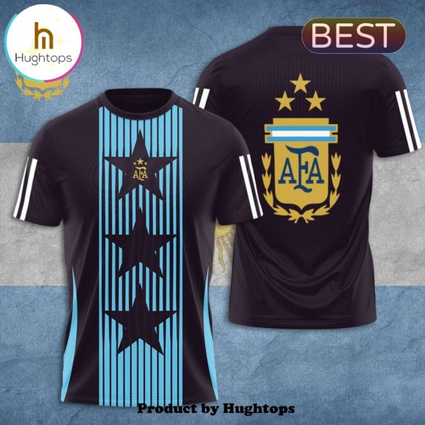 Argentina National Football Team Black Apparel Hoodie