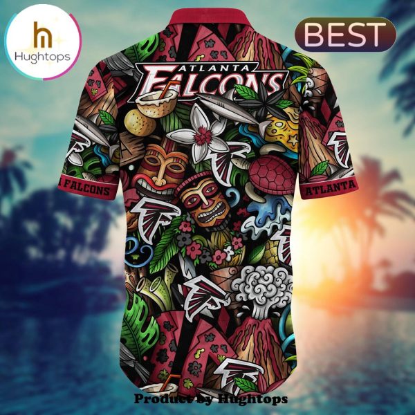 Atlanta Falcons Flower Hawaii Shirt For Fans, Summer Football Shirts