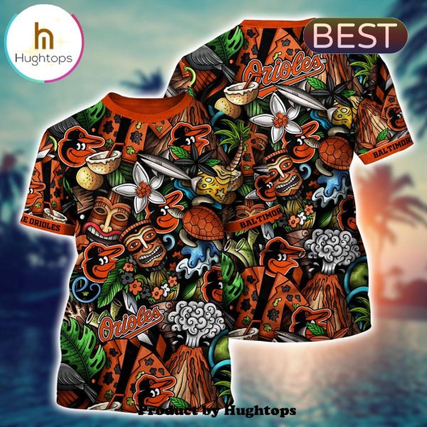 Baltimore Orioles Flower Hawaii Shirt For Fans, Summer Football Shirts