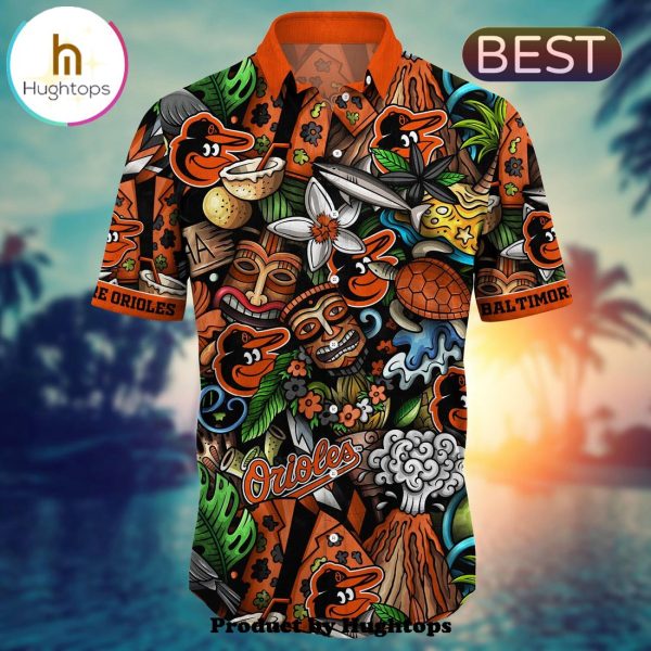 Baltimore Orioles Flower Hawaii Shirt For Fans, Summer Football Shirts