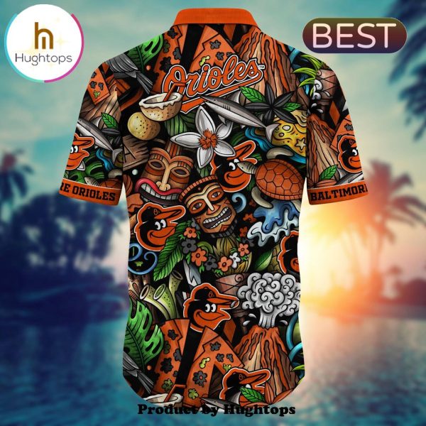 Baltimore Orioles Flower Hawaii Shirt For Fans, Summer Football Shirts