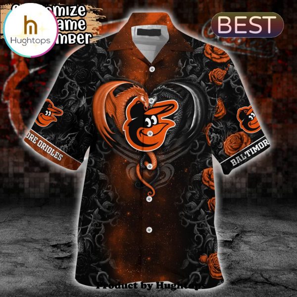 Baltimore Orioles Rose Dragon Hawaii Shirt For Sports Enthusiasts