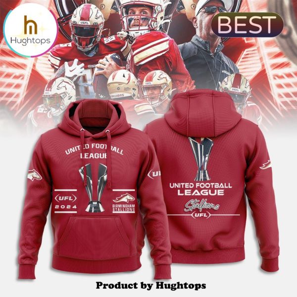 Birmingham Stallions 2024 Red Champions League Hoodie