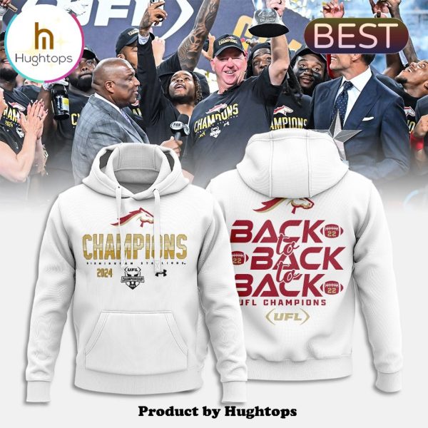 Birmingham Stallions 2024 White Champions Hoodie