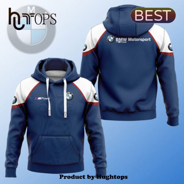 BMW Motorsport High Quality Printed Navy Hoodie