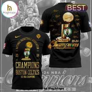 Boston Celtics 18-Time NBA Finals Champions Black Shirt