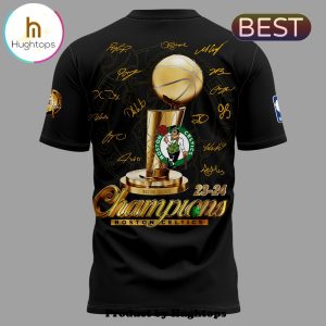 Boston Celtics 18-Time NBA Finals Champions Black Shirt