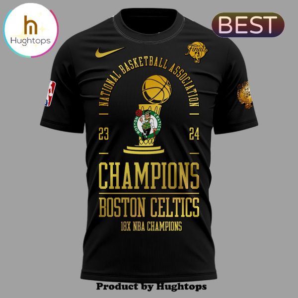 Boston Celtics 18-Time NBA Finals Champions Black Shirt