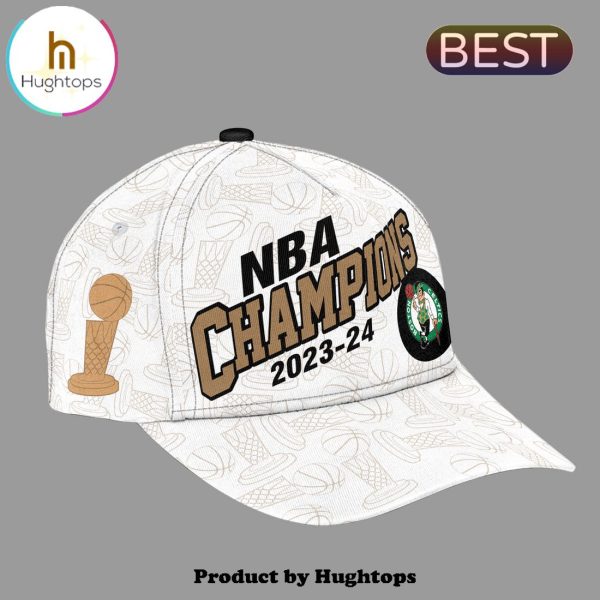 Boston Celtics 18-Time NBA Finals Champions Black Shirt, Cap