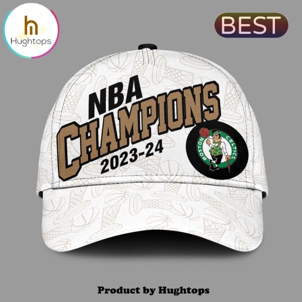 Boston Celtics 18-Time NBA Finals Champions Black Shirt, Cap