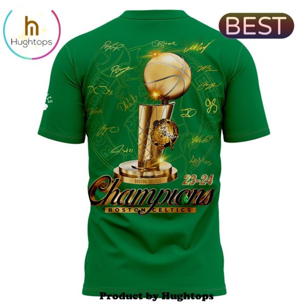 Boston Celtics 18-Time NBA Finals Champions Green Shirt