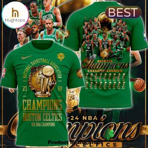 Boston Celtics 18-Time NBA Finals Champions Green T-Shirt, Cap
