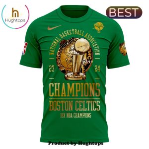Boston Celtics 18-Time NBA Finals Champions Green T-Shirt, Cap