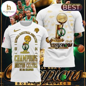 Boston Celtics 18-Time NBA Finals Champions White Shirt