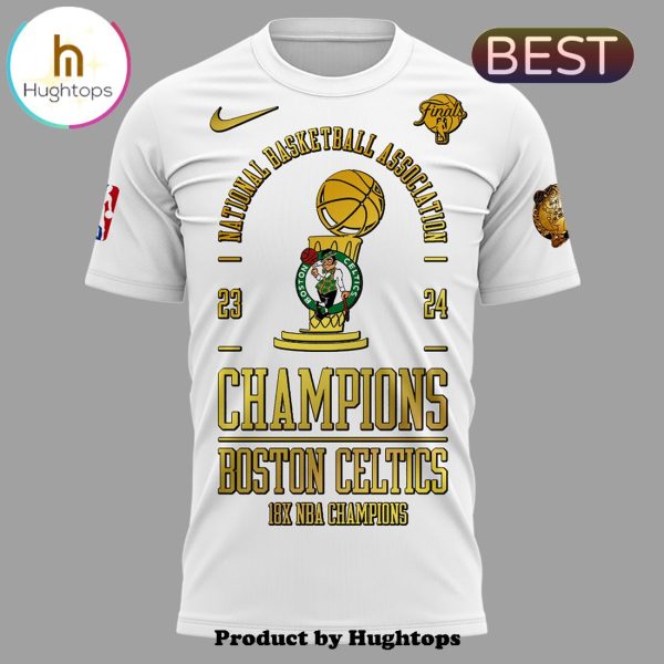 Boston Celtics 18-Time NBA Finals Champions White Shirt