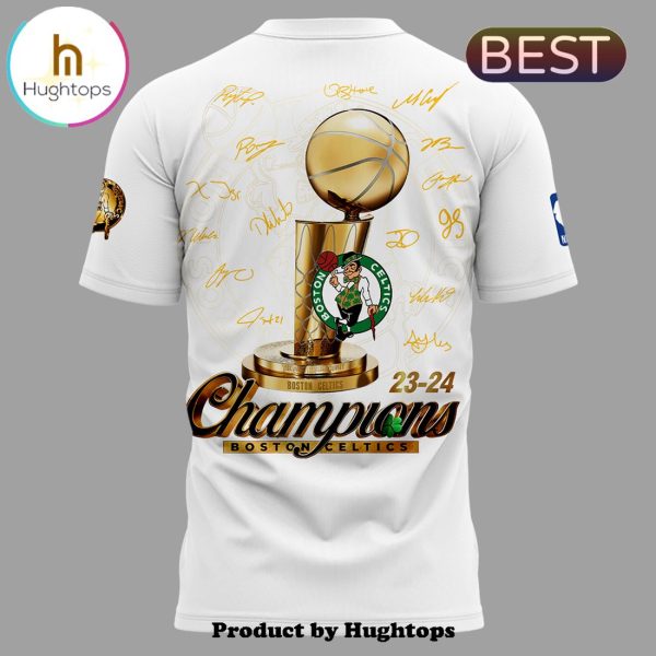 Boston Celtics 18-Time NBA Finals Champions White Shirt