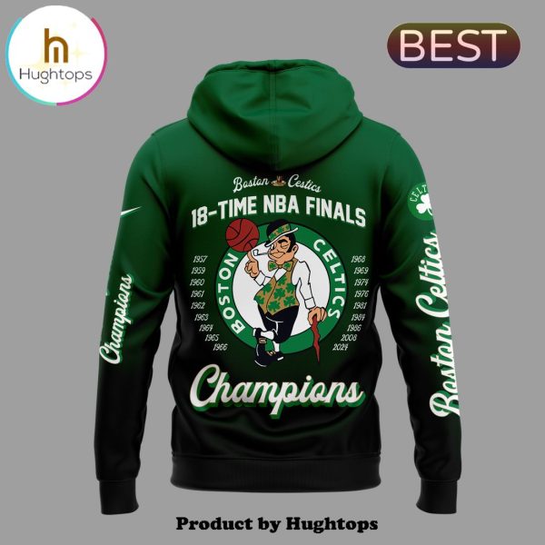 Boston Celtics 18-Time NBA Finals Champions Zip Hoodie, Jogger, Cap