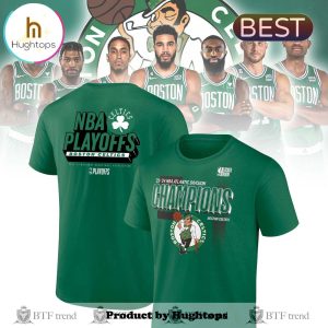 Boston Celtics 2024 Atlantic Division Champions Locker Room Kelly Green Shirt