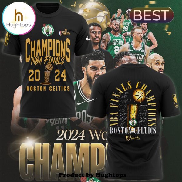 Boston Celtics 2024 Congratulations 18-Time Black T-Shirt, Jogger, Cap