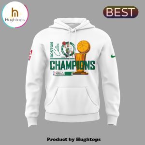 Boston Celtics 2024 Congratulations 18-Time NBA White Hoodie, Jogger, Cap