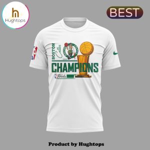Boston Celtics 2024 Congratulations 18-Time NBA White T-Shirt, Jogger, Cap