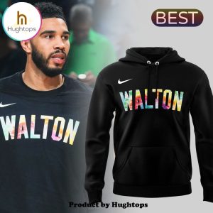 Boston Celtics Bill Walton Nike Logo Black Hoodie