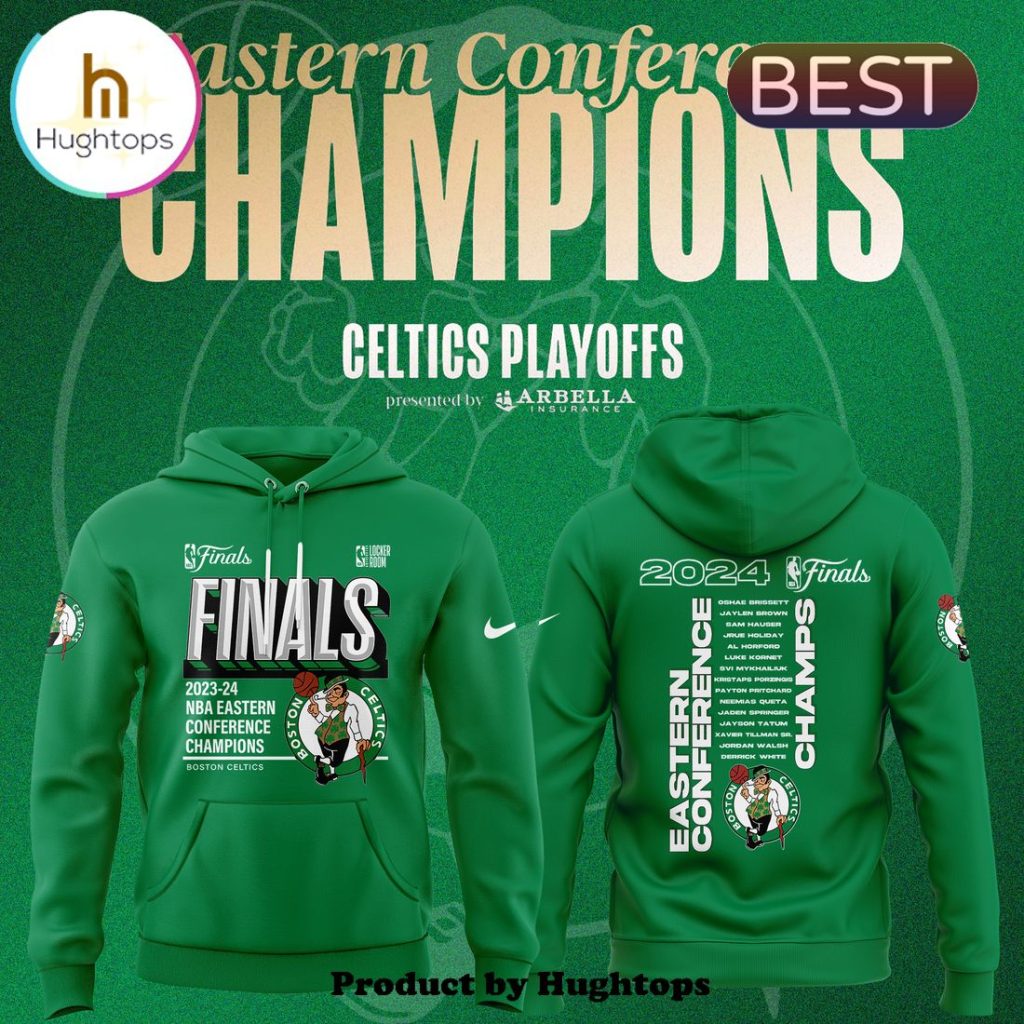 Boston Celtics Eastern Conference Champs 2023-2024 Green Shirt