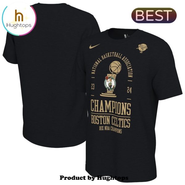 Boston Celtics Nike Black 2024 NBA Finals Champions Shirt