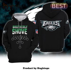 Brotherly Shove Eagles NFL Philadelphia Eagles Black Hoodie