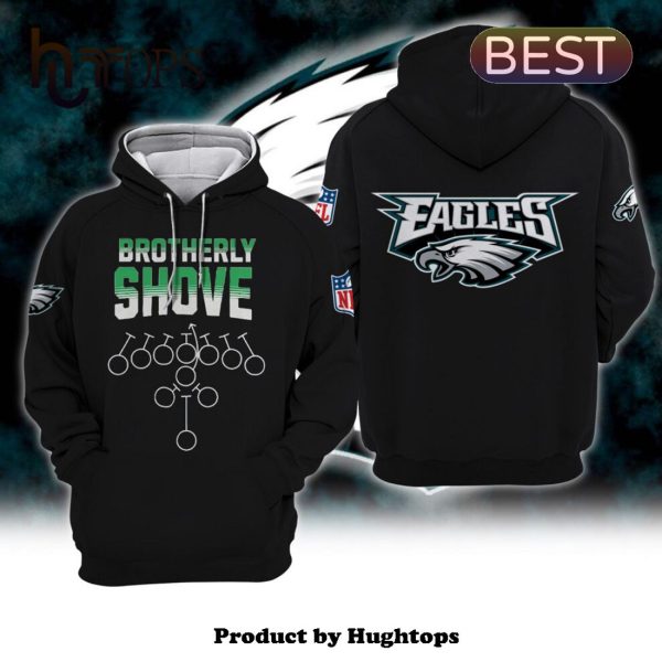 Brotherly Shove Eagles NFL Philadelphia Eagles Black Hoodie