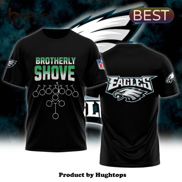 Brotherly Shove Eagles NFL Philadelphia Eagles Black Hoodie