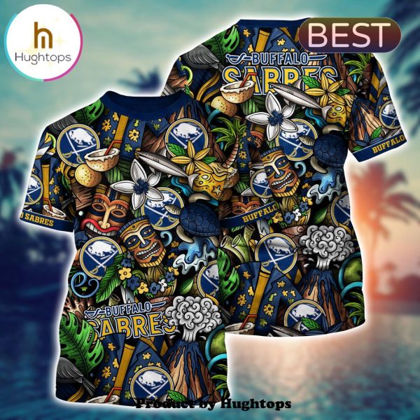 Buffalo Sabres Flower Hawaii Shirt For Fans, Summer Football Shirts