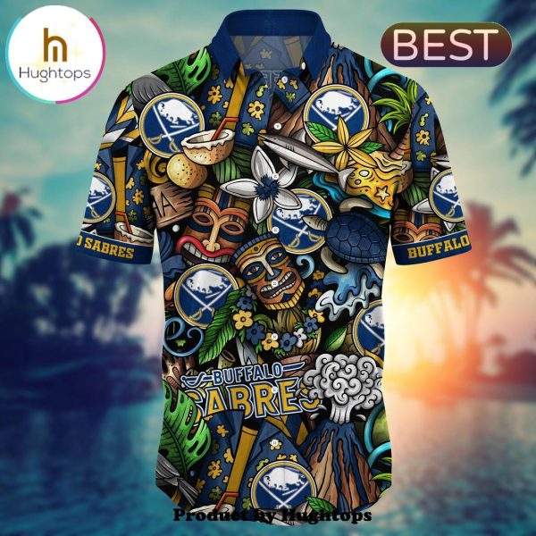 Buffalo Sabres Flower Hawaii Shirt For Fans, Summer Football Shirts