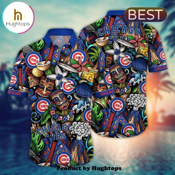 Chicago Cubs Flower Hawaii Shirt For Fans, Summer Football Shirts