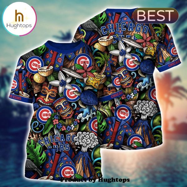 Chicago Cubs Flower Hawaii Shirt For Fans, Summer Football Shirts