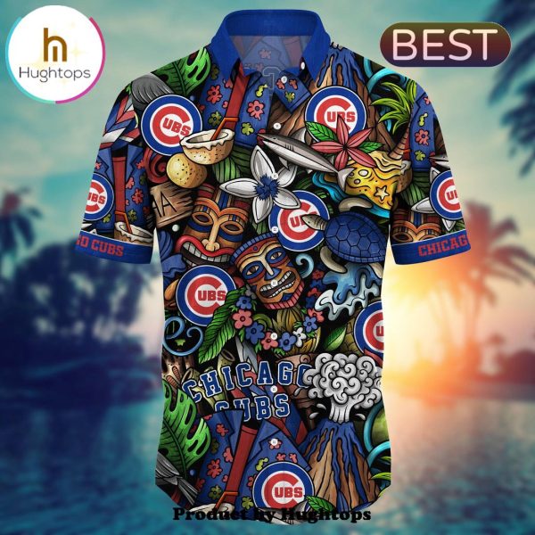 Chicago Cubs Flower Hawaii Shirt For Fans, Summer Football Shirts