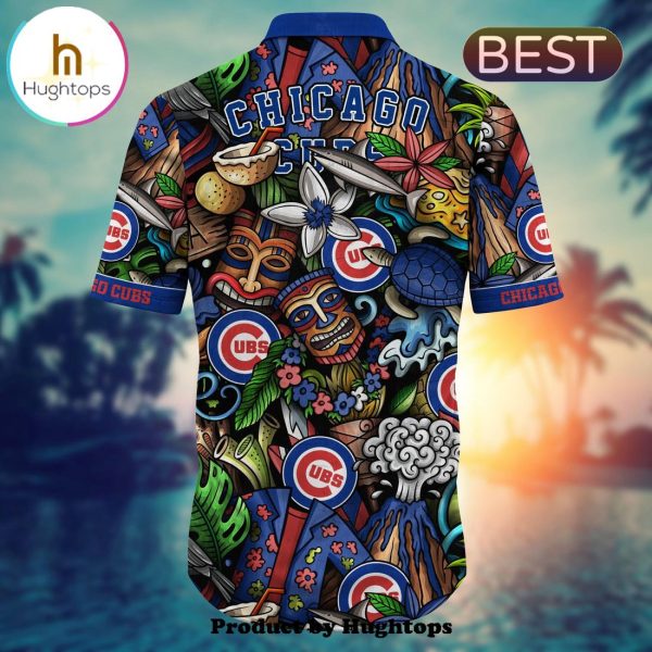 Chicago Cubs Flower Hawaii Shirt For Fans, Summer Football Shirts