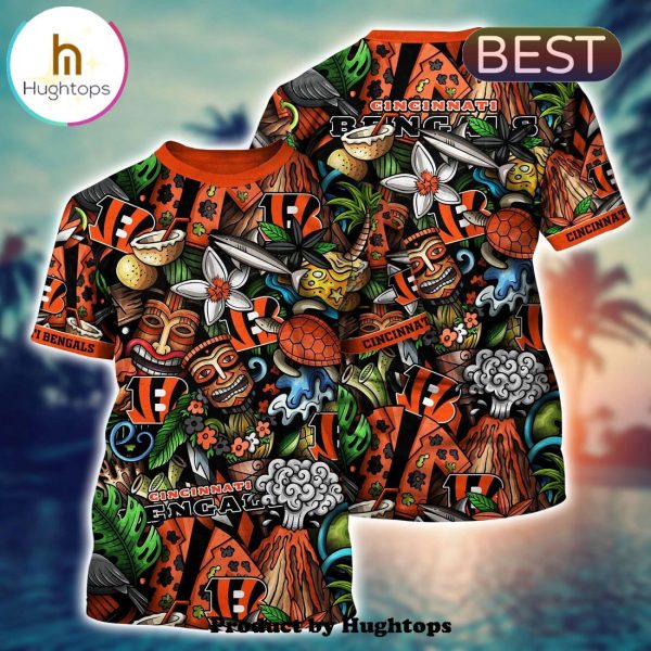 Cincinnati Bengals Flower Hawaii Shirt For Fans, Summer Football Shirts