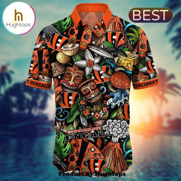 Cincinnati Bengals Flower Hawaii Shirt For Fans, Summer Football Shirts