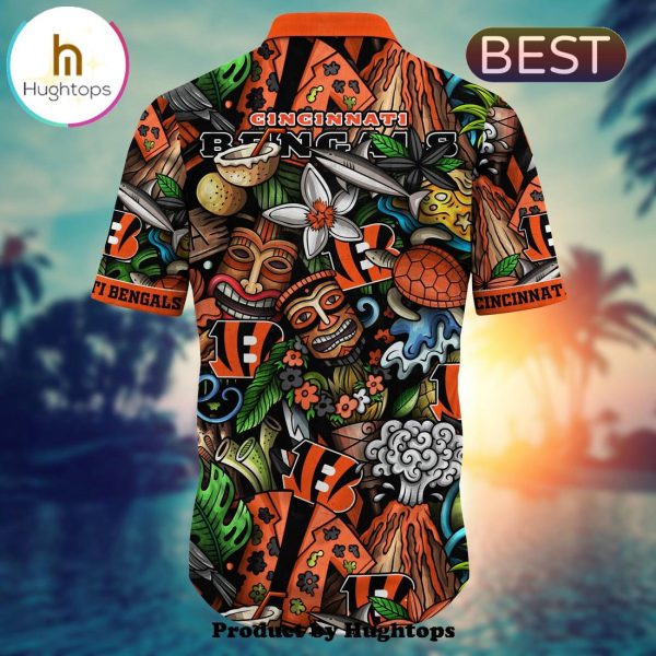 Cincinnati Bengals Flower Hawaii Shirt For Fans, Summer Football Shirts