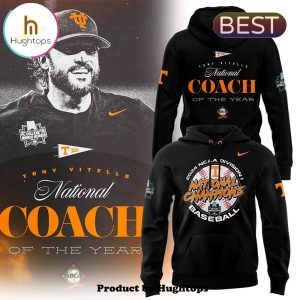 Coach Tony Vitello National Of The Year Tennessee Champions Black Hoodie