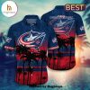 Columbus Blue Jackets Flower Hawaii Shirt For Fans, Summer Football Shirts