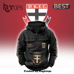 Custom AFL St Kilda Saints 2024 New Fleece Zip Hoodie