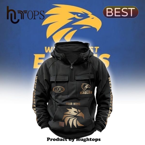 Custom AFL West Coast Eagles 2024 New Fleece Zip Hoodie