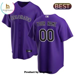 Custom Colorado Rockies Purple Baseball Team Baseball Jersey