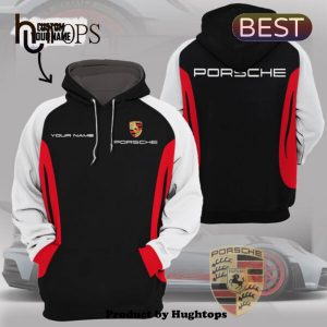 Custom Porsche For Sports Fans Black Hoodie