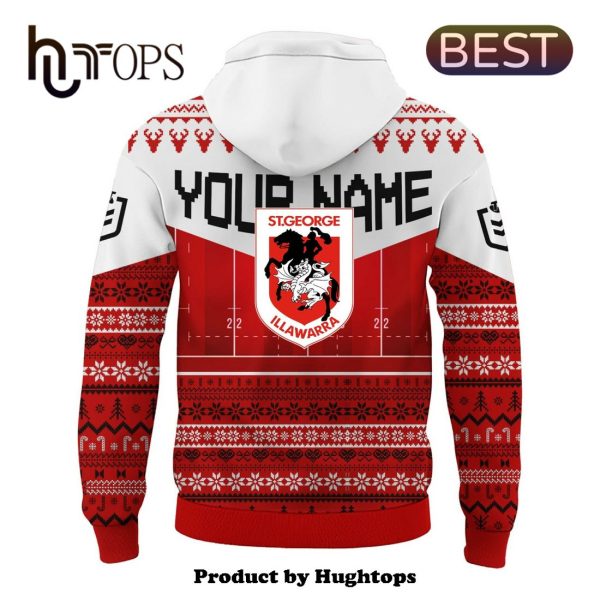 Custom St. George Illawarra Dragons-NRL Merry Christmas Hoodie