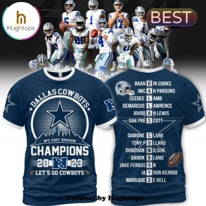 Dallas Cowboys 2023 NFC East Champions T-Shirt, Jogger, Cap