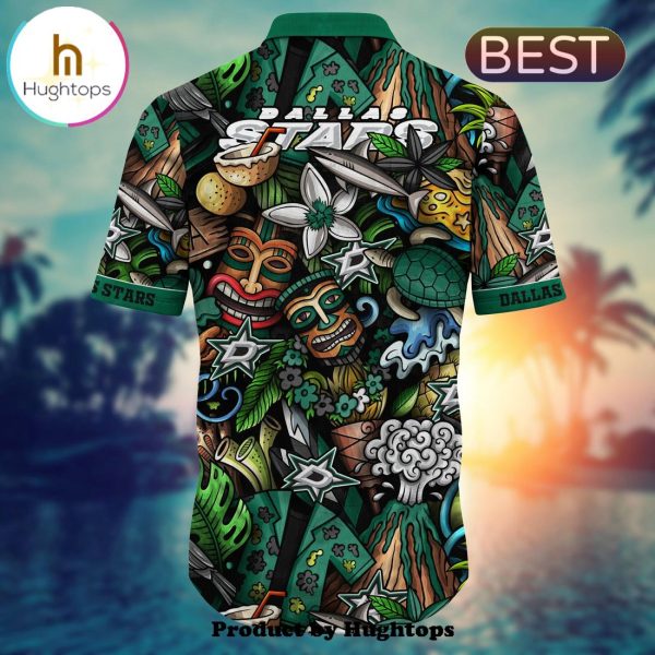 Dallas Stars Flower Hawaii Shirt For Fans, Summer Football Shirts