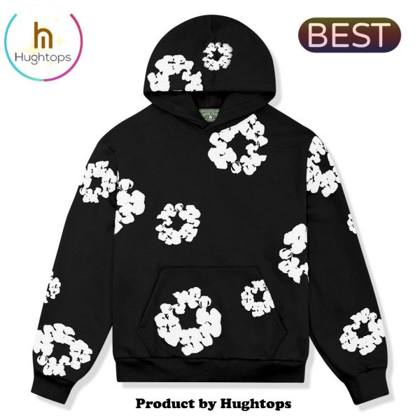 Denim Tears The Cotton Wreath Black Hoodie, Jogger